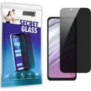 Защитное приватное закалённое стекло GrizzGlass для Motorola Moto G20 5G — модель GRZ5519