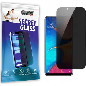 Aizsargstikls ar privātumu GrizzGlass SecretGlass priekš Samsung Galaxy A20e (privātuma stikls)