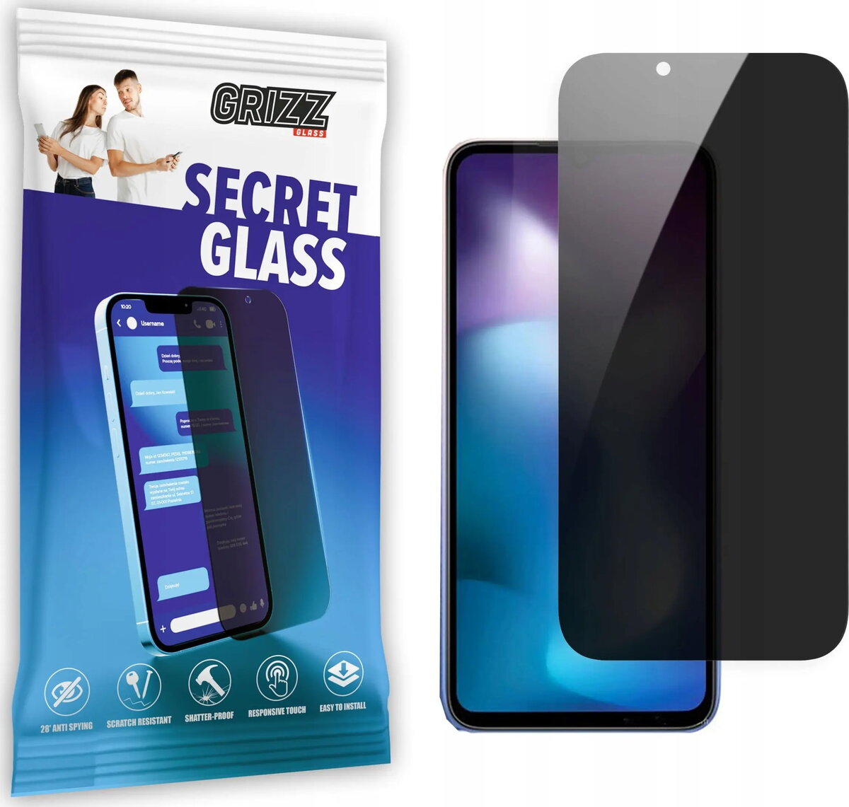 GrizzGlass SecretGlass privātuma rūdīts stikls Xiaomi