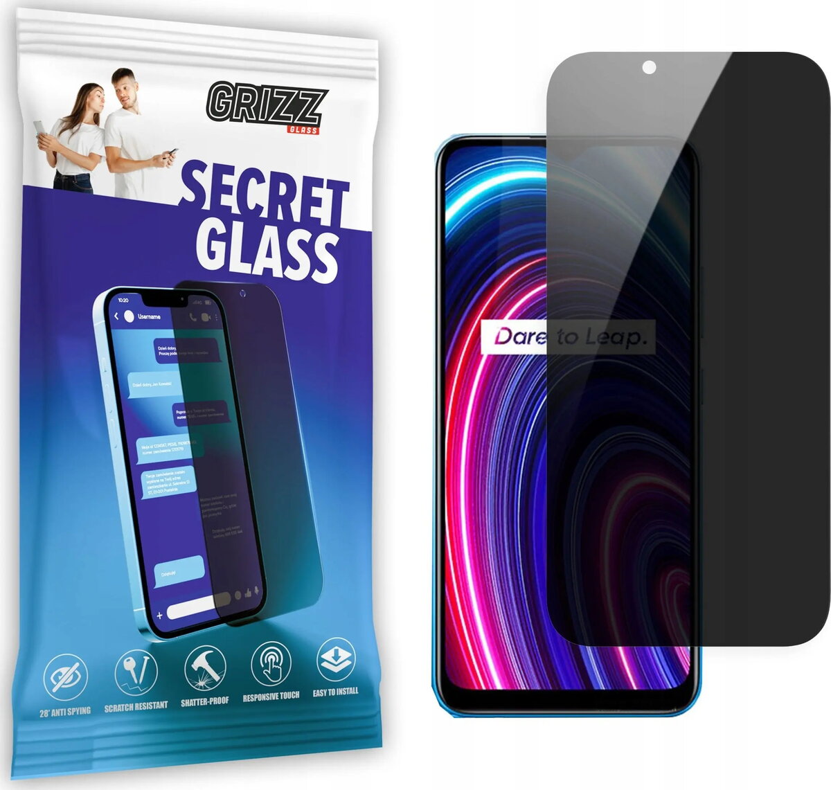 Aizsargstikls ar privātumu GrizzGlass SecretGlass priekš