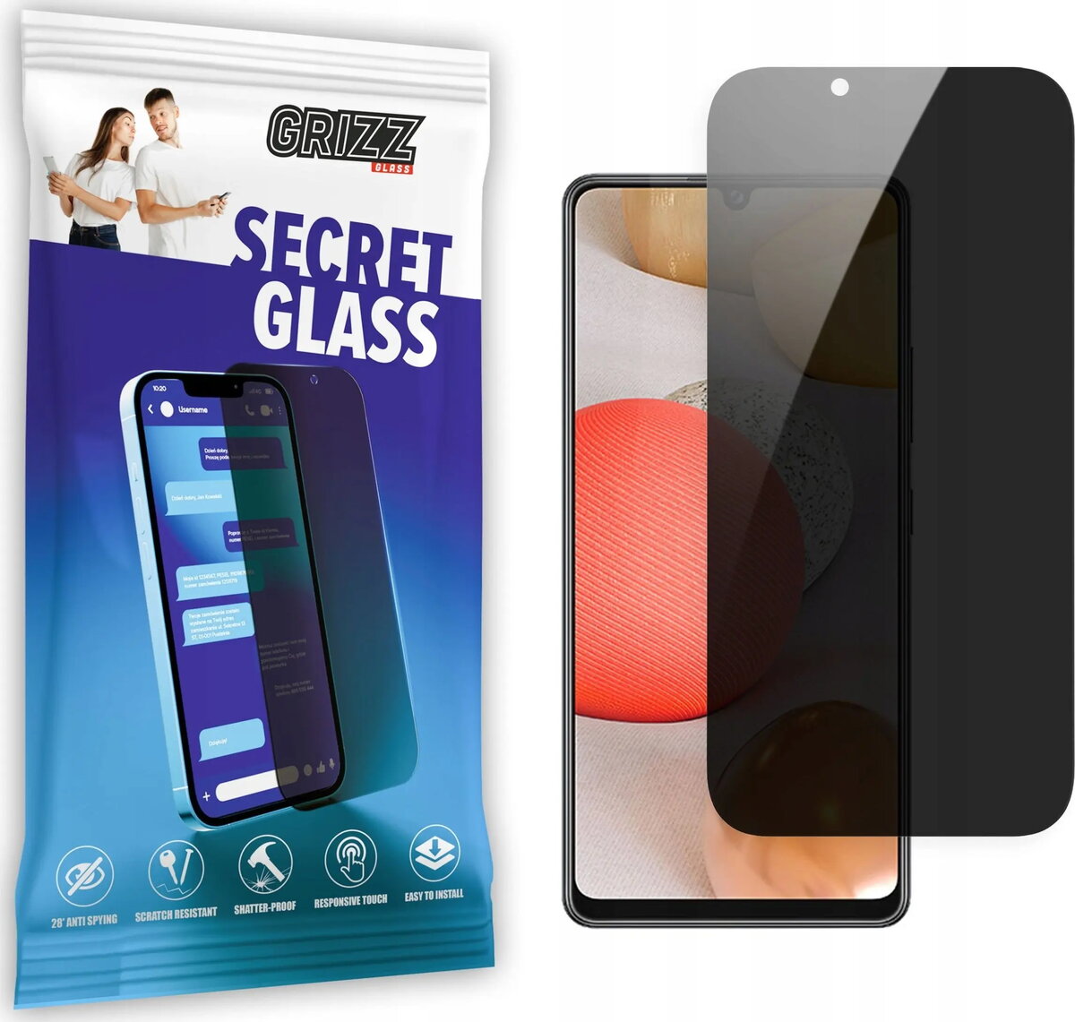 Aizsargstikls ar privātumu GrizzGlass SecretGlass priekš