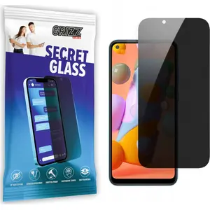 Закалённое приватное стекло GrizzGlass SecretGlass для Samsung Galaxy A11 (защитное стекло с приватностью)