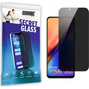 Tempered privacy screen protector GrizzGlass for vivo Y56