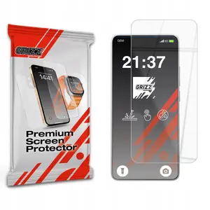 Screen protector GrizzGlass HybridGlass for Xiaomi Poco F7 Pro — hybrid tempered glass protector