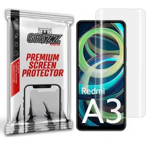 Hidrogelu ekrāna aizsargplēve GrizzGlass Hydrofilm priekš Xiaomi Redmi A3