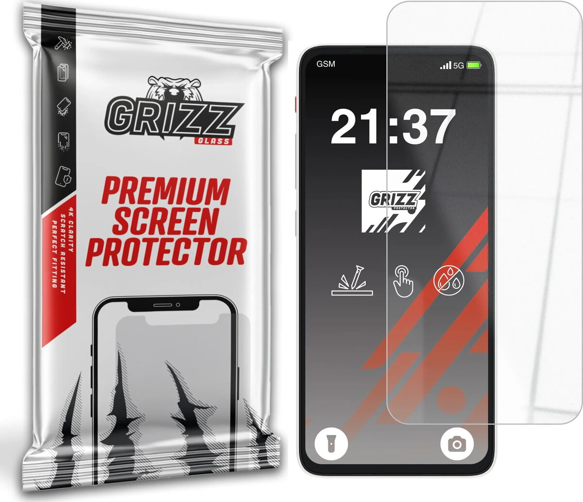 Ekrāna aizsargs GrizzGlass HybridGlass priekš XReal