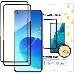 Закалённое защитное стекло Wozinsky Full Glue для Xiaomi Redmi Note 14S — 2 шт.