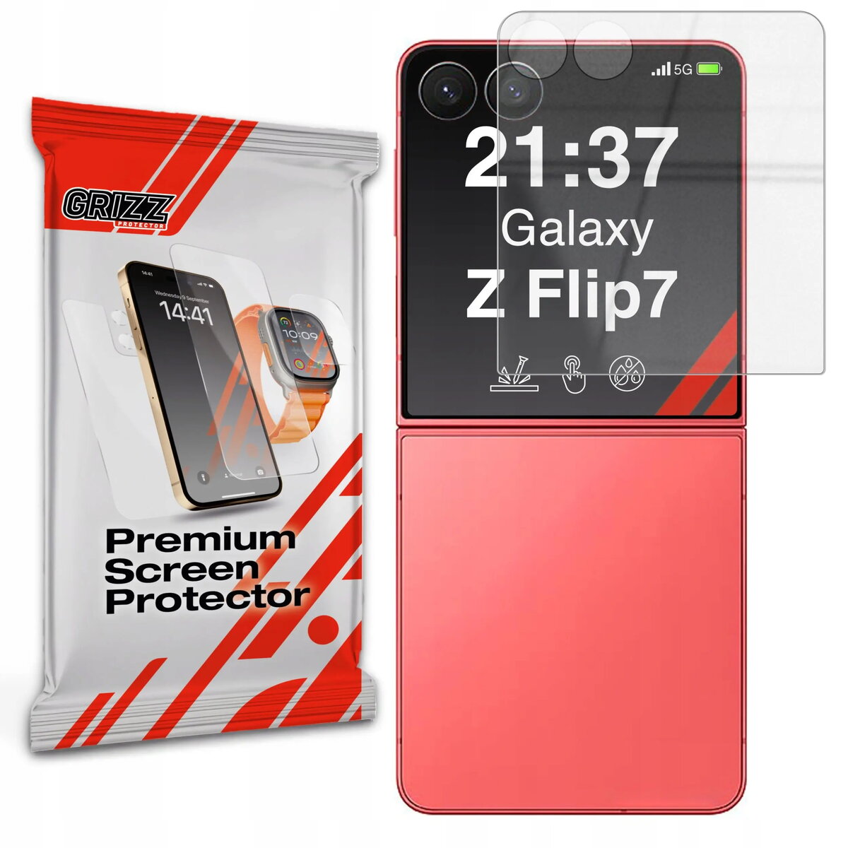 Aizsargstikls GrizzGlass HybridGlass priekš Samsung Galaxy