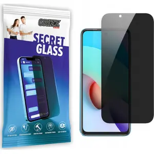 Защитное закалённое приватное стекло GrizzGlass SecretGlass для Xiaomi Redmi 10 2022