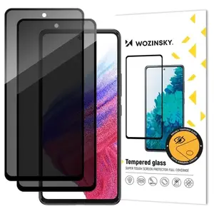 Защитное стекло Wozinsky Privacy для Xiaomi Redmi Note 14S конфиденциальное прозрачное 2 штуки