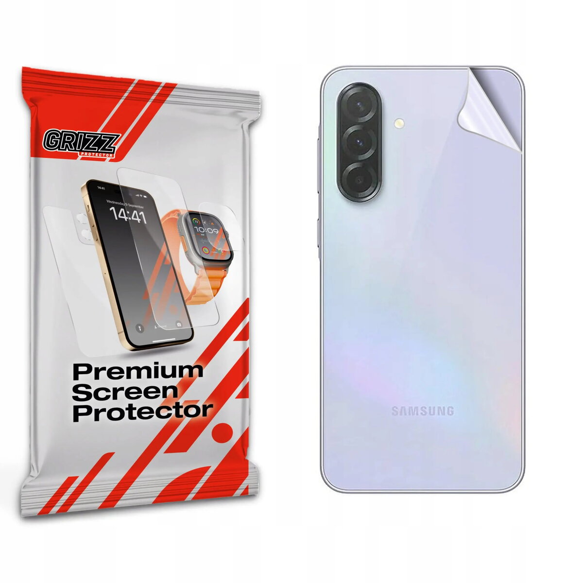 Aizmugures aizsargplēve GrizzGlass SatinSkin priekš Samsung