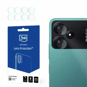 Защитные наклейки на объектив 3MK для Poco M6 Pro 5G — набор 4 шт.