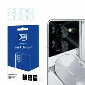 Защитная плёнка 3MK для Tecno POVA 5 — защита объектива камеры, набор 4 шт.