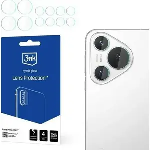 Hibrīdais stikls kameras objektīvam 3MK Lens Protect priekš Huawei Pura 70 (4 gab.)