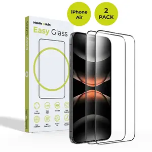 Защитное стекло MOBILE ORIGIN EasyGlass iPhone Air — набор из 2 шт., закалённое