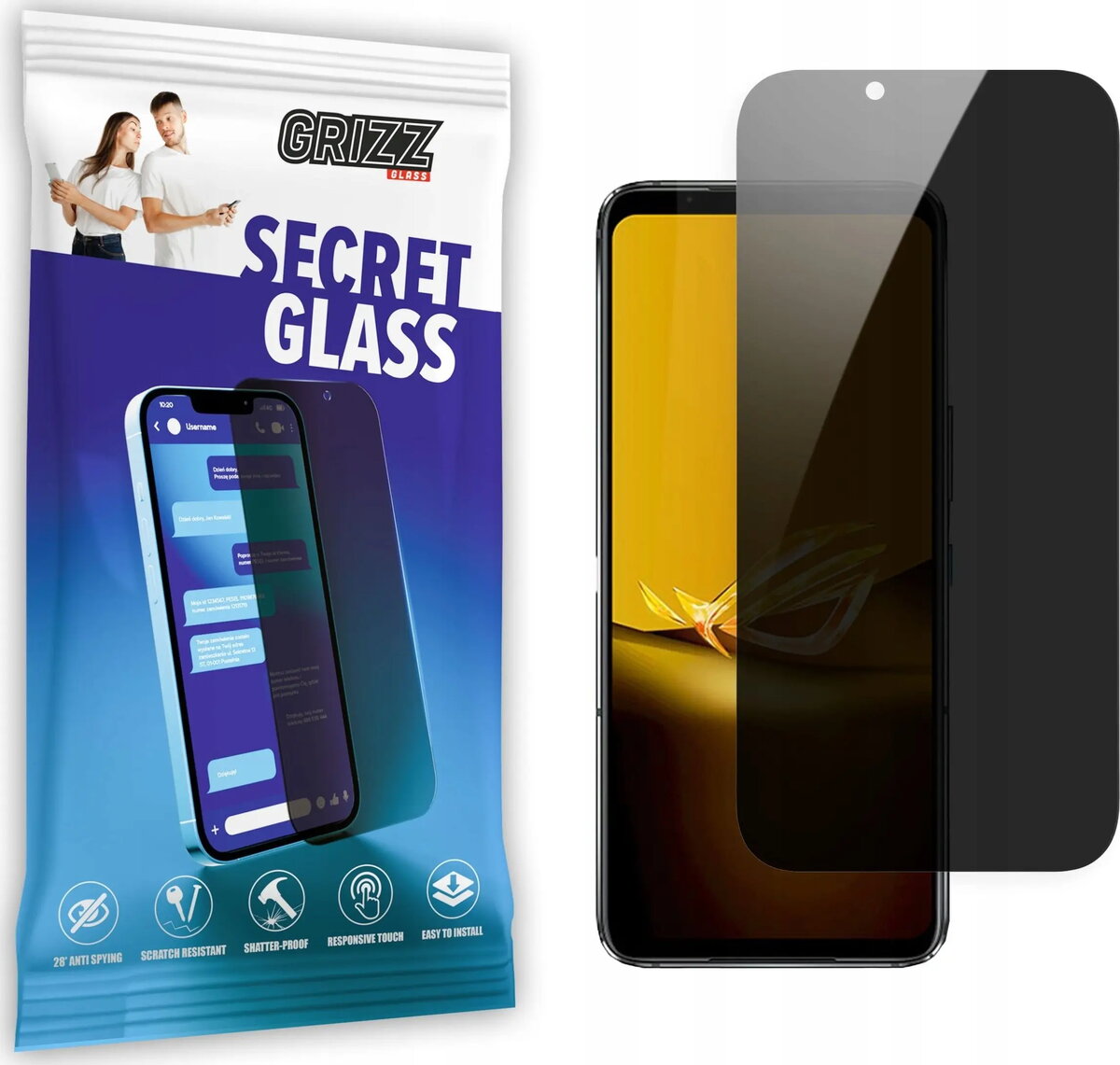 Aizsargstikls ar privātumu GrizzGlass SecretGlass priekš