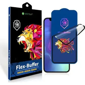 Гибридное защитное стекло Bestsuit Flex-Buffer 5D Biomaster для iPhone 12 mini 5,4, черное