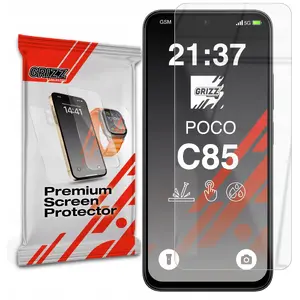 Screen protector GrizzGlass HybridGlass for Xiaomi Poco C85 4G — hybrid tempered glass protector
