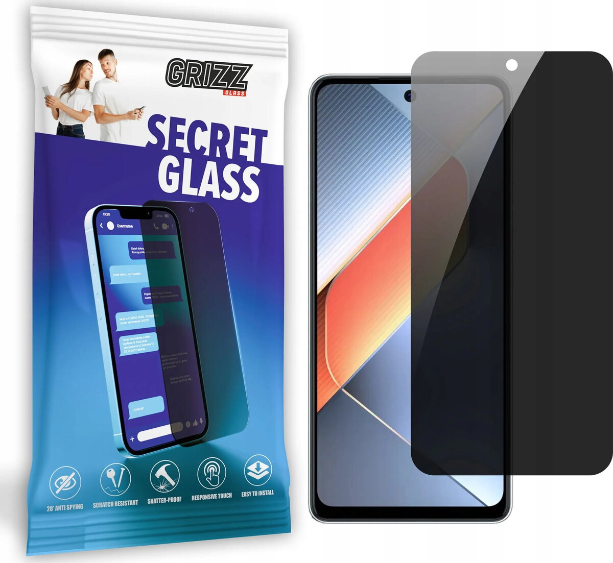 Privātumu nodrošinošs rūdīts stikls GrizzGlass SecretGlass