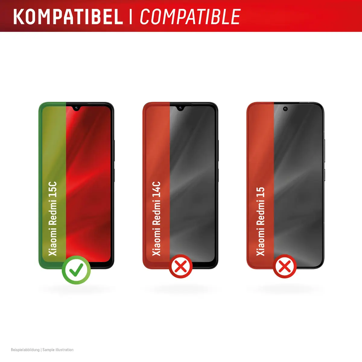 e.v.i. DISPLEX Smart Glass priekš Xiaomi Redmi 15C Photo 3