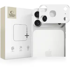 Защитная накладка на камеру Tech-Protect Camalloy Fit+ для Apple iPhone 17 Pro серебристая
