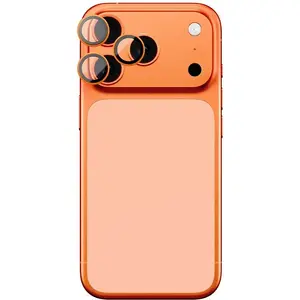 Защитное стекло-линза Amazingthing для iPhone 17 Pro / Pro Max — AR Sapphire, цвет Titan Orange