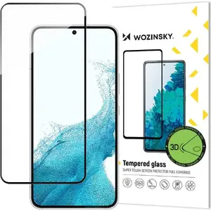 Защитное стекло Wozinsky 3D Edge Nano Flexi Glass для Samsung Galaxy S22 — полноэкранное закалённое стекло с рамкой, прозрачное