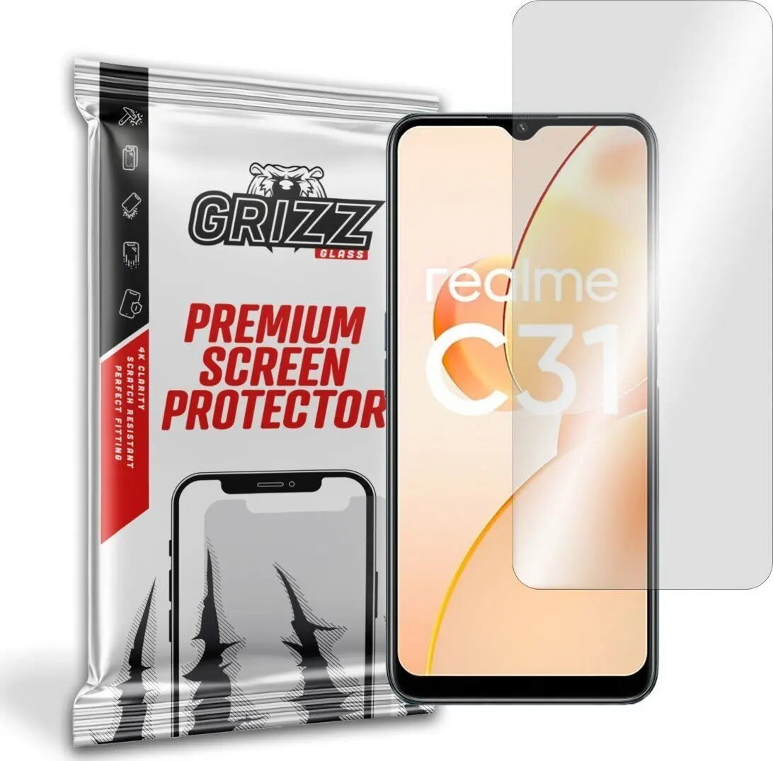 Hidrogelu aizsargplēve GrizzGlass priekš Realme C31