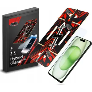 Гибридное защитное стекло GrizzGlass HybridGlass Easy для Apple iPhone 15 Plus