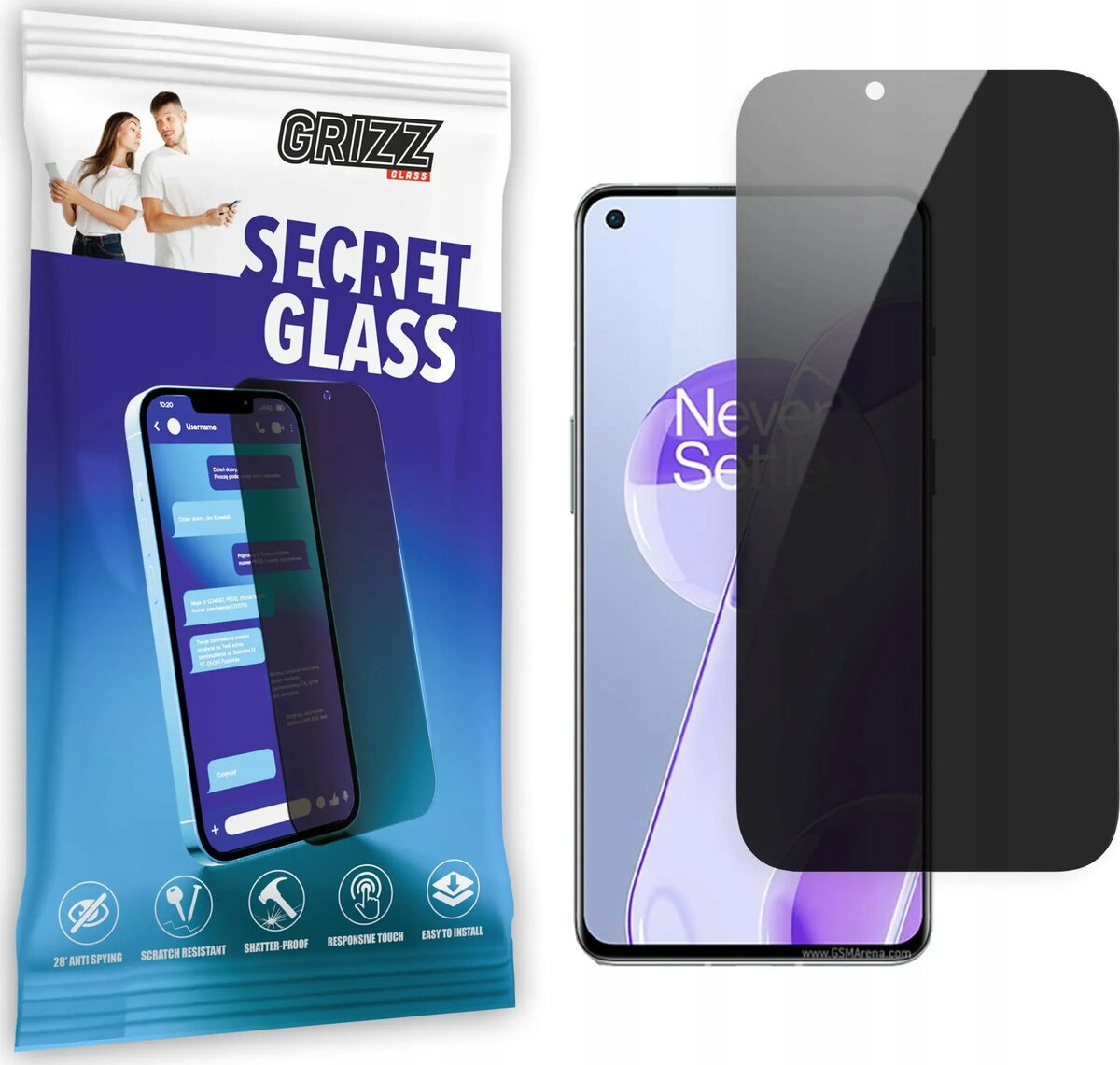 Aizsargstikls ar privātumu GrizzGlass SecretGlass priekš