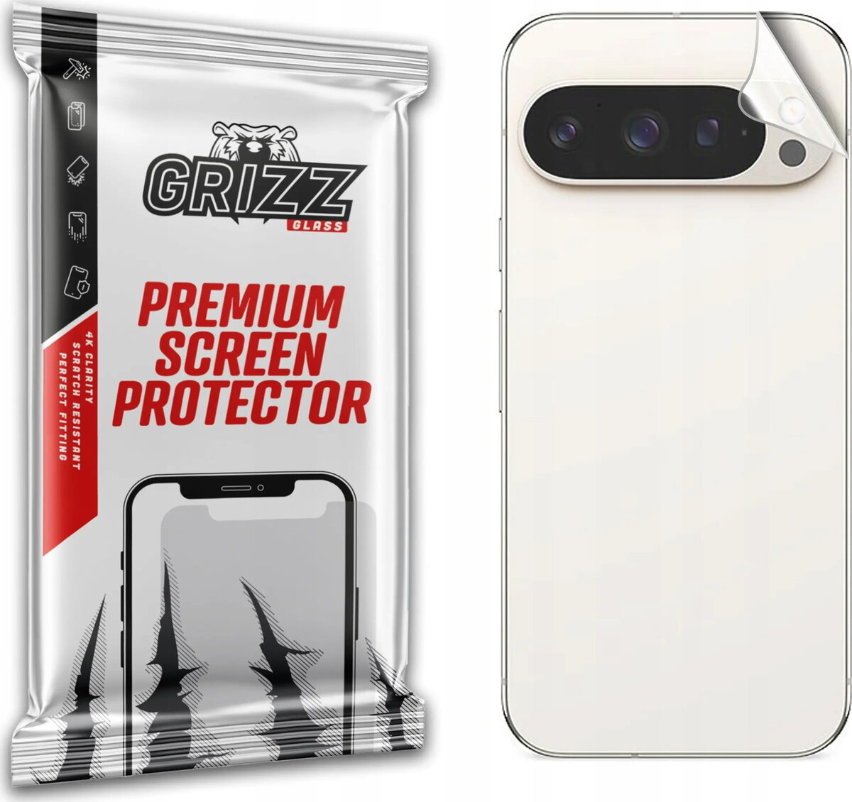 Aizmugures aizsargplēve GrizzGlass SatinSkin priekš Google