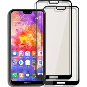 Закалённое стекло для HUAWEI P20 Lite, 5D Full Glue, чёрное