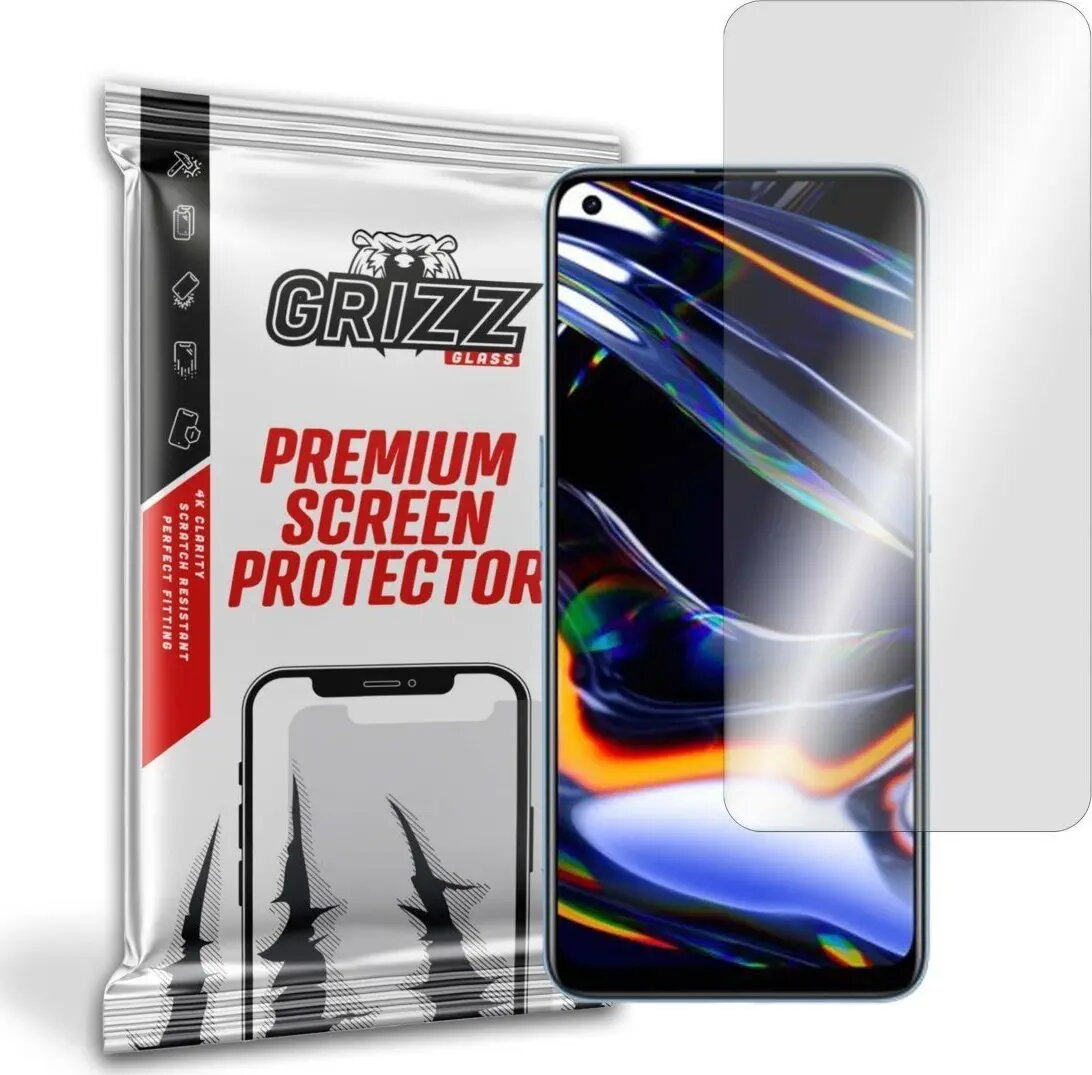 Hibrīda ekrāna aizsargs GrizzGlass priekš Realme