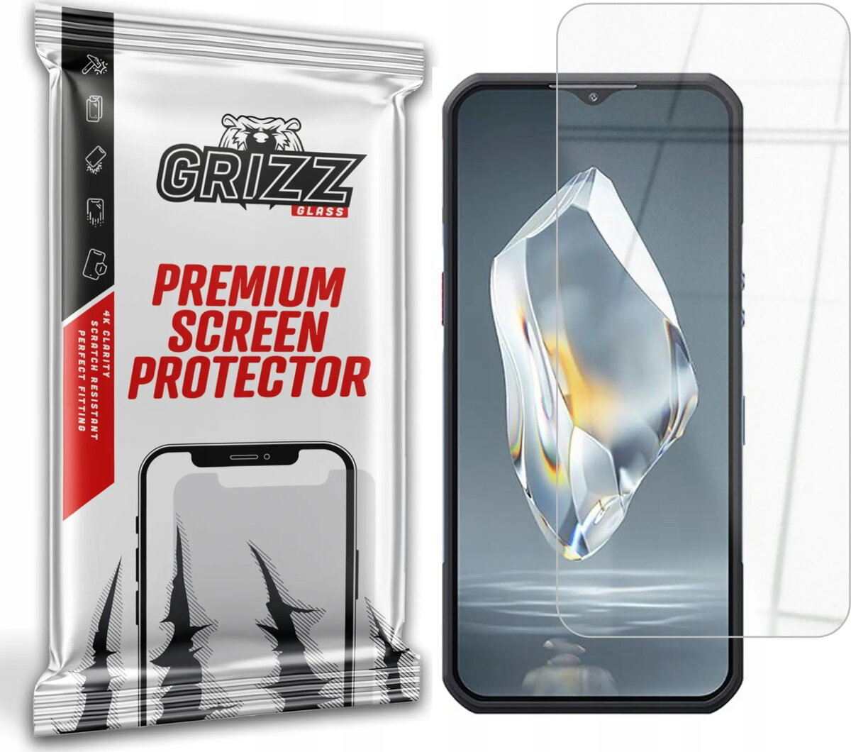 Aizsargstikls GrizzGlass HybridGlass priekš Oukitel WP35