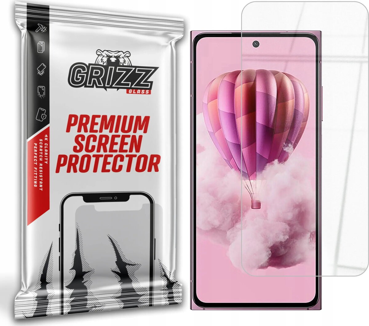 Hibrīda ekrāna aizsargs GrizzGlass HybridGlass priekš