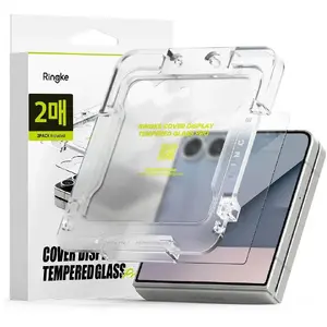 Tempered Glass Screen Protector Ringke Cover Display Pro 2‑Pack for Samsung Galaxy Z Flip 7 — Clear