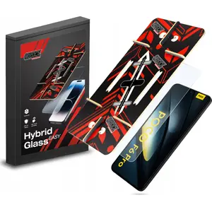 Защитное гибридное стекло GrizzGlass HybridGlass Easy для Xiaomi POCO F6 Pro