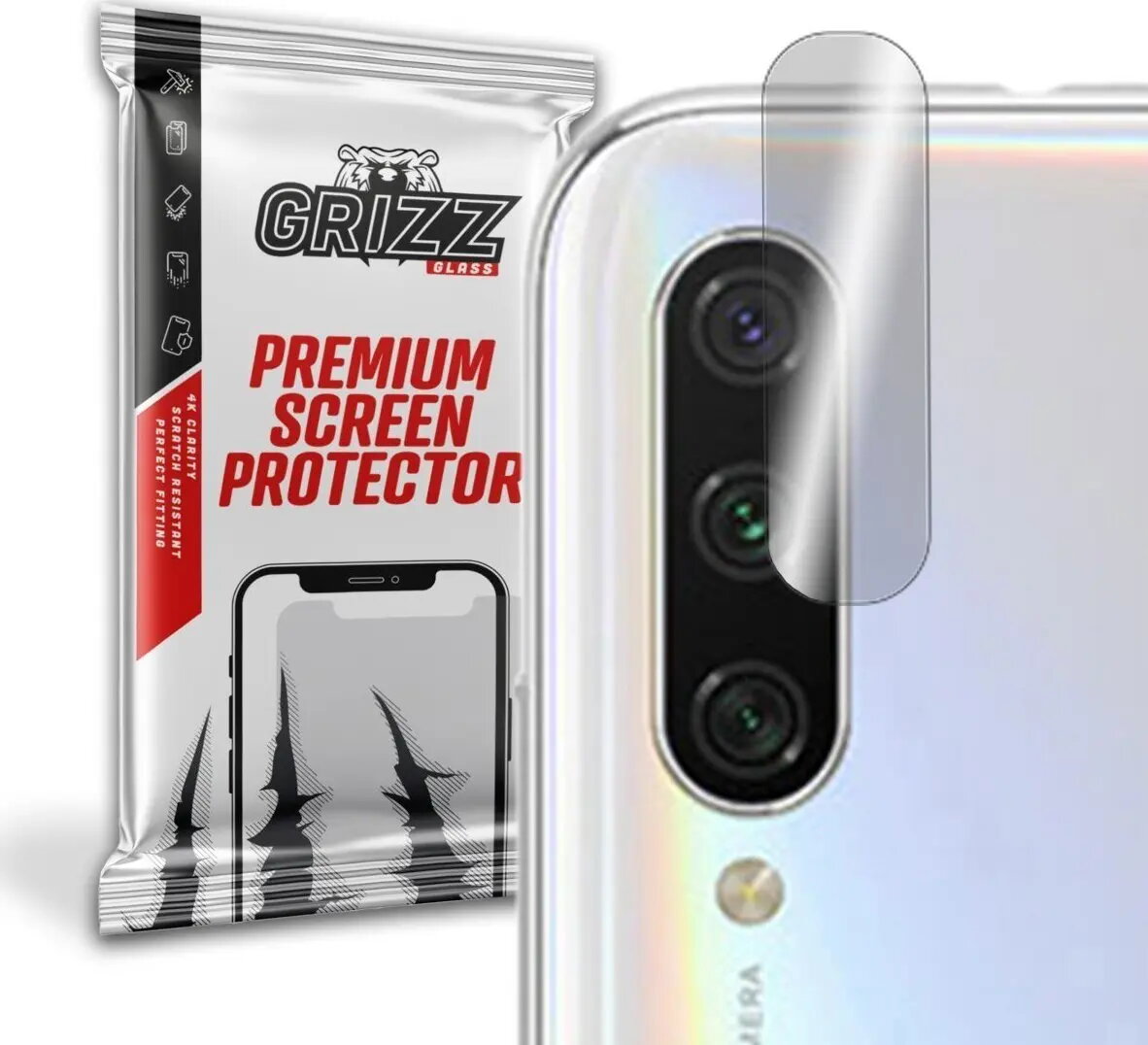 Hibrīda aizsargstikls GrizzGlass priekš kamerai Xiaomi