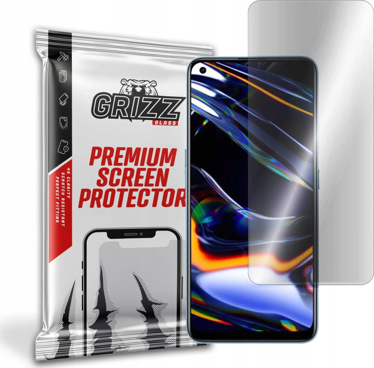 Matēta ekrāna aizsargplēve GrizzGlass priekš Realme