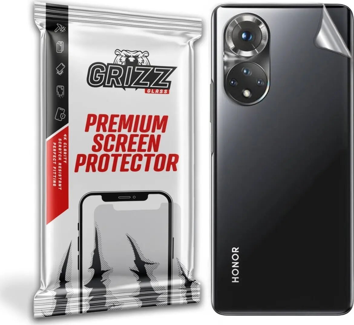 Aizmugures stikla aizsargs GrizzGlass priekš Honor