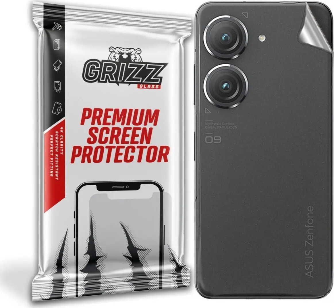 Aizsargplēve aizmugurei GrizzGlass priekš Asus Zenfone