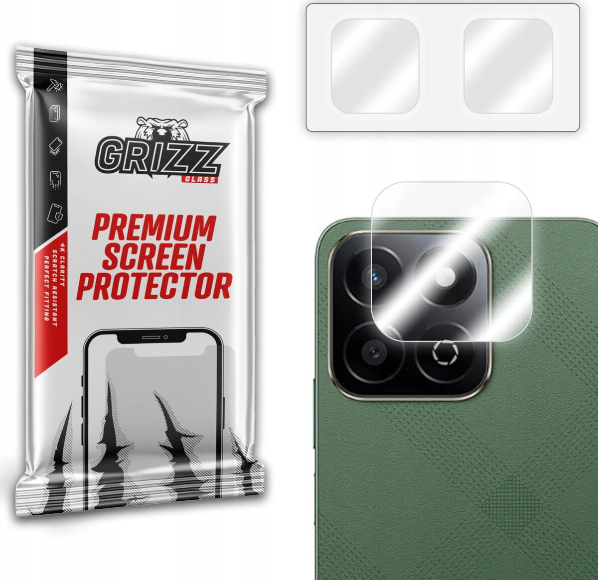 Kameras aizsargstikls GrizzGlass HybridGlass priekš Honor