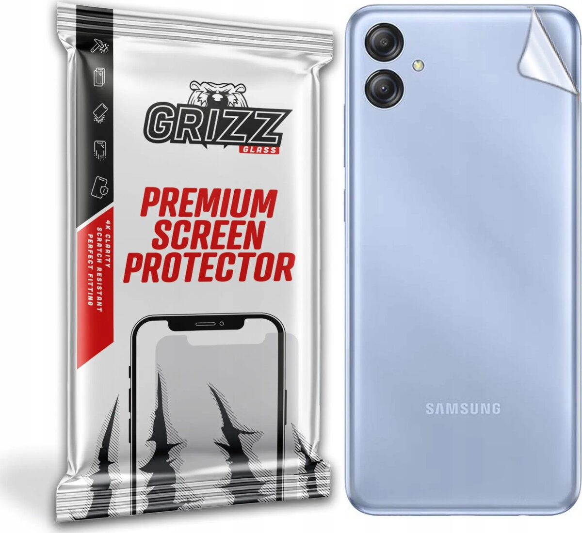 Aizmugures aizsargplēve GrizzGlass SatinSkin priekš Samsung