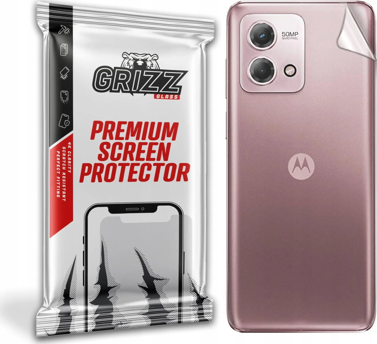 Aizmugures stikls GrizzGlass priekš Motorola Moto