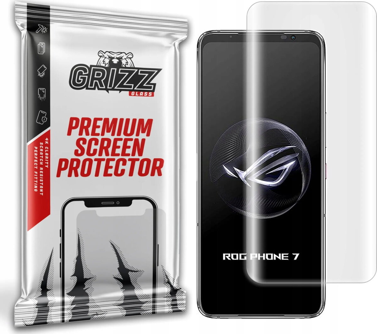Ekrāna aizsargplēve GrizzGlass Hydrofilm priekš Asus