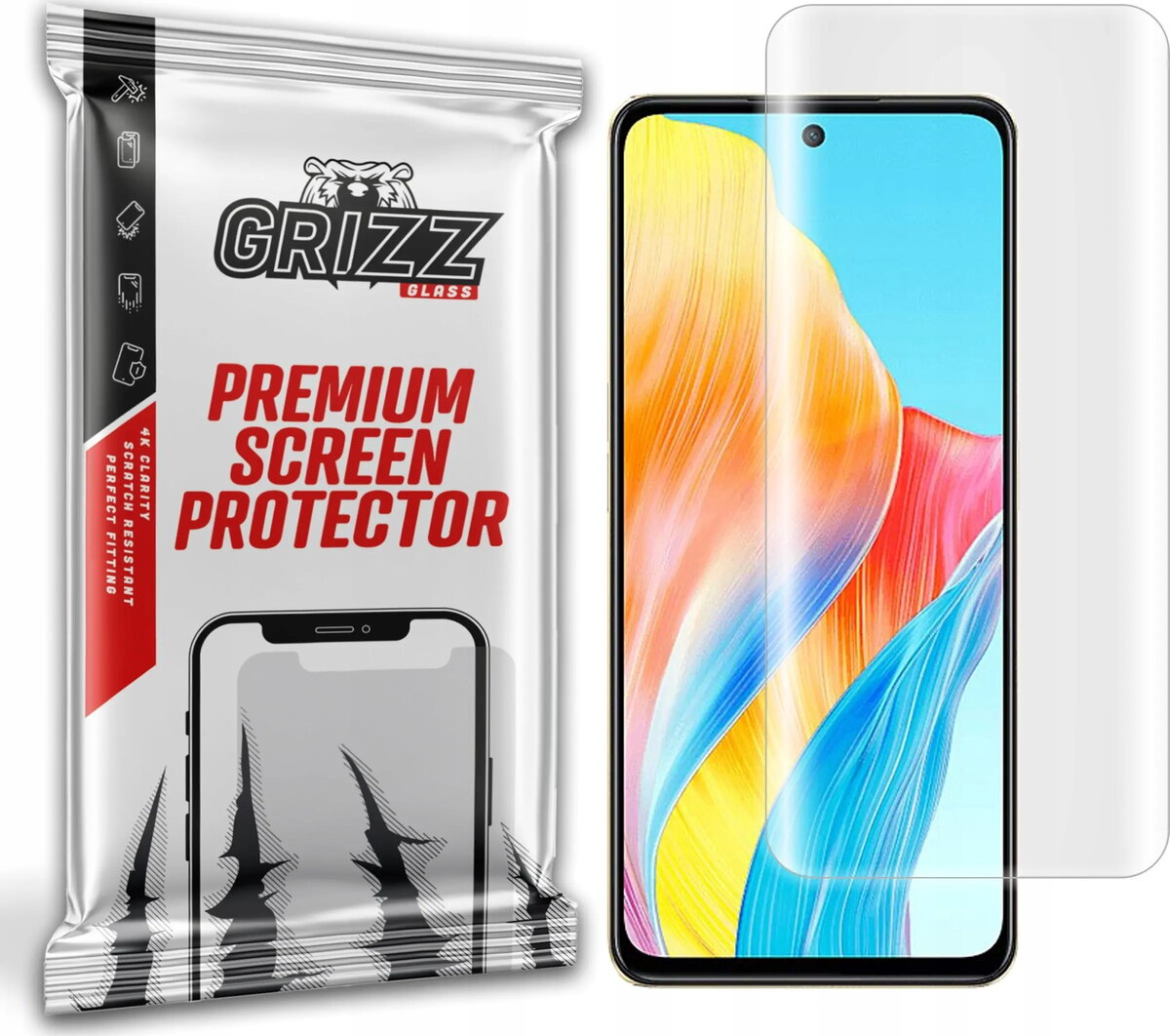 Ekrāna aizsargplēve GrizzGlass Hydrofilm priekš Oppo