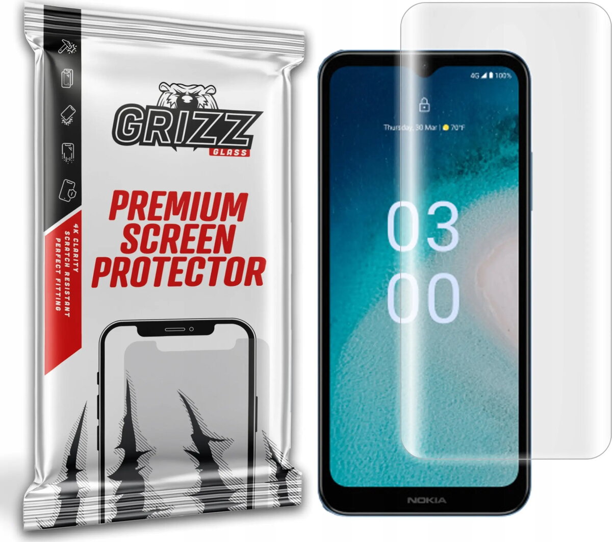 Ekrāna aizsargplēve GrizzGlass Hydrofilm (hidrogēla) priekš