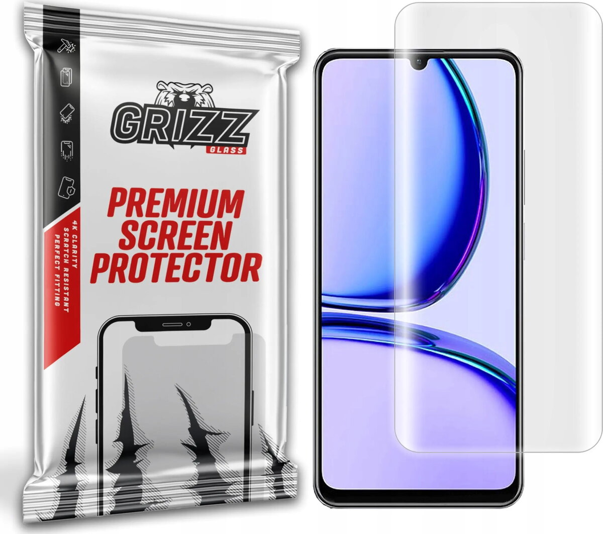Ekrāna aizsargplēve GrizzGlass Hydrofilm priekš Realme