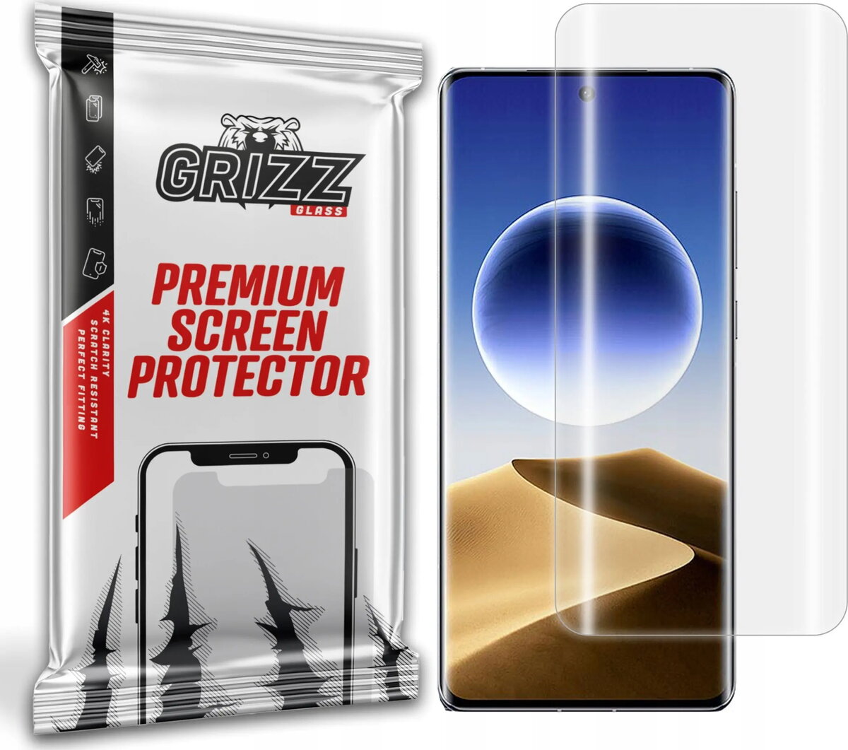 Ekrāna aizsargplēve GrizzGlass Hydrofilm priekš Oppo