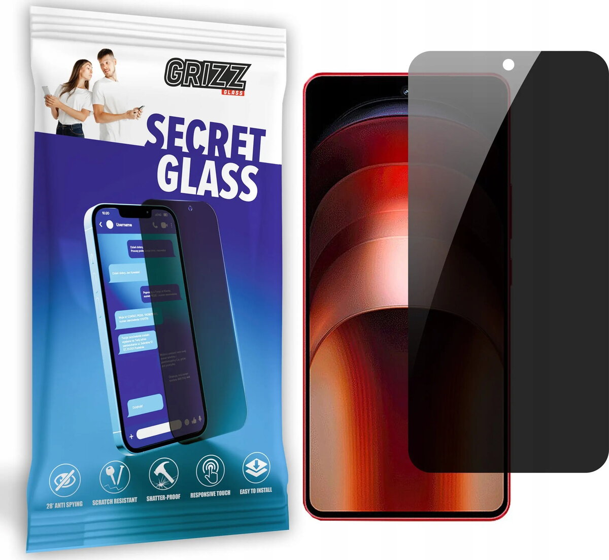 Rūdīts privātuma stikls GrizzGlass SecretGlass priekš